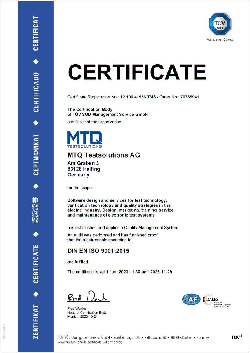 ISO 9001 Certificate